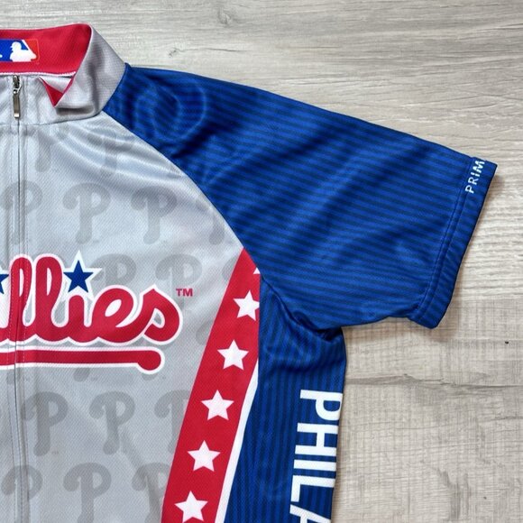 Philadelphia Phillies Primal Biking Cycling Men's Small Jersey Full Zip Shirt - Picture 4 of 10